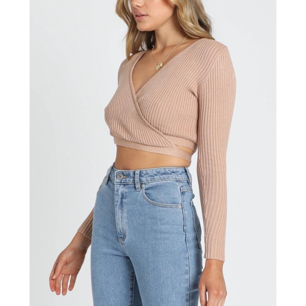 SHOWPO Ribbed Knit Top In Mocha - Picture 4 of 8